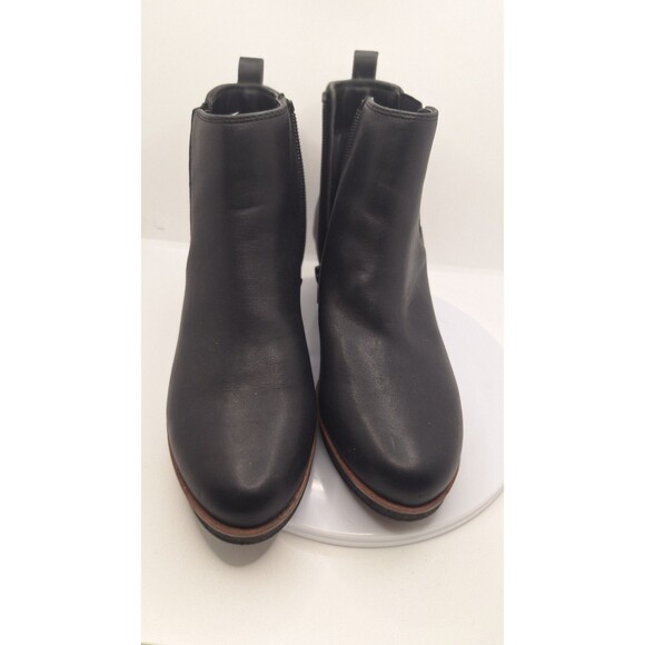 Aerosoles‎ Women's Brandi Ankle Bootie low heel zip up round toe sz 6 Black used - Picture 1 of 9